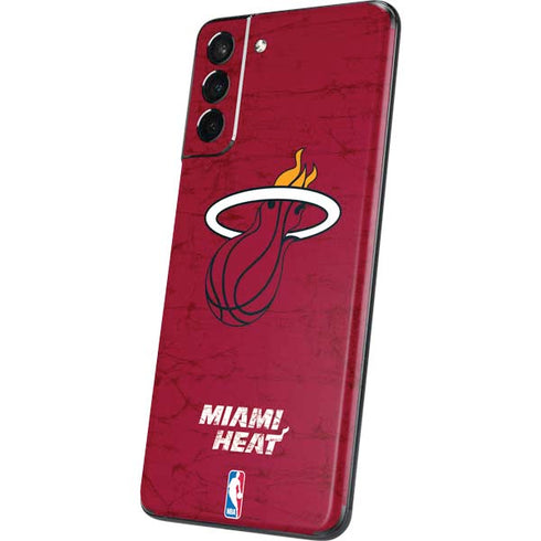 NBA Miami Heat Red Primary Logo Galaxy S21 Plus 5G Skin
